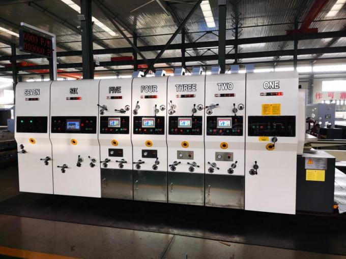 PRY-D1224 高速 フルオートマティック 4色フレックスプリント スロッティング ダイカット スタッキング マシン 3