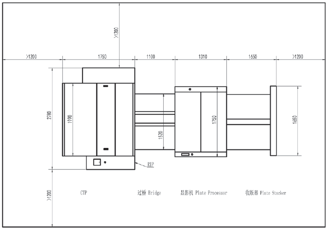 DX1450Tオフセット 熱&UV CTPプレート製造機 2
