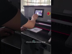 H498Tのタッチ画面の油圧ペーパー カッター機械