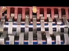 本の厚い紙くずのシュレッダー機械を押しつぶす二重シャフト