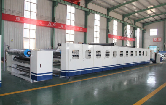 PRYWJ100-1800 3 Layer Steam Heating Corrugated Cardboard Machine Production Line